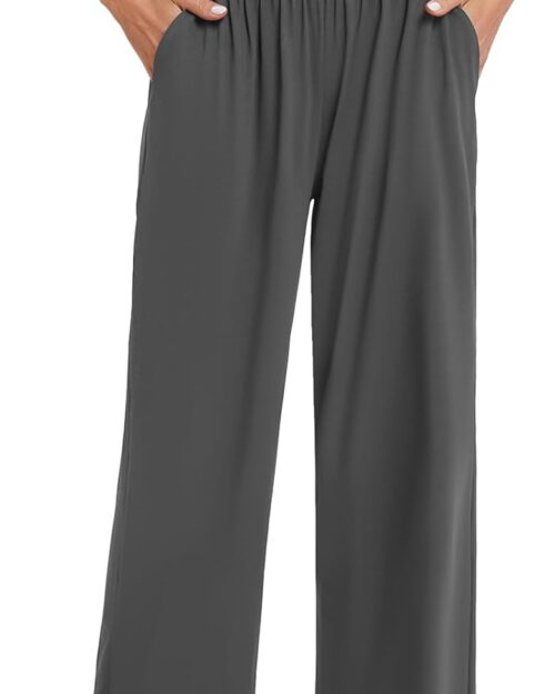 Women's High Waisted Wide Leg Yoga Sweatpants with Pockets