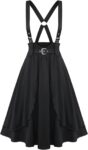 Plus Size Women's High Waisted A-Line Gothic Mini Skirt