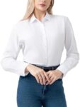 Women's Long Sleeve Button Down Dress Shirt