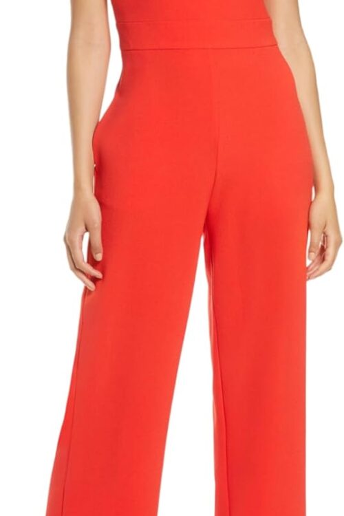 Women's Scoop Neck Crepe Jumpsuit