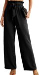 Women's Knot High Waist Wide Leg Work Pants