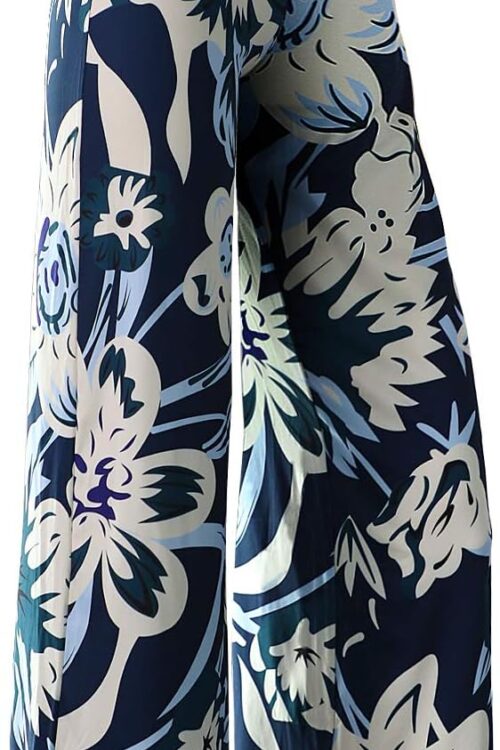 Women's Stretchy High Waist Wide Leg Lounge Palazzo Pants